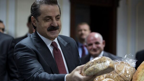 Gıda Tarım ve Hayvancılık Bakanı Faruk Çelik, bakanlıkta düzenlediği basın toplantısında, ekmek fiyatı başta olmak üzere tarımda güncel konularla ilgili açıklama yaptı. - Sputnik Türkiye