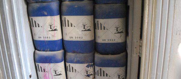 Halep'te teröristlerin kullandığı kimyasal silah fabrikası. - Sputnik Türkiye