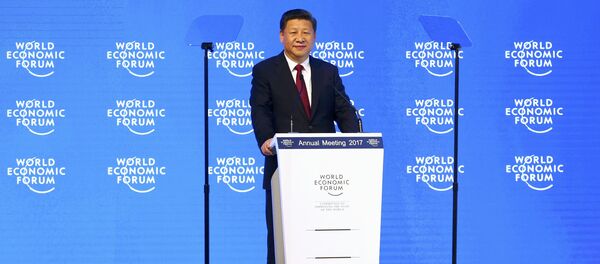 Çin Devlet Başkanı Şi Cinping, 2017 Dünya Ekonomik Forumu Yıllık Toplantısı'nda konuştu - Sputnik Türkiye