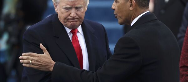Donald Trump başkanlık görevini selefi Barack Obama'dan aldı - Sputnik Türkiye