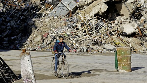 Halep'teki tarihi anıtların yıkıntıları - Sputnik Türkiye
