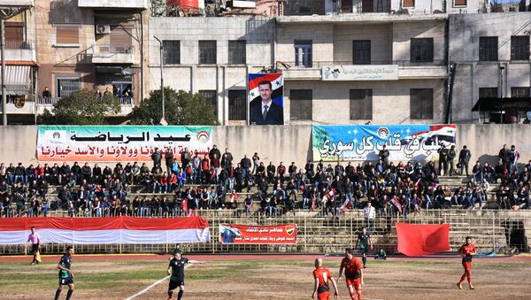 Halep'te 5 yıl sonra ilk futbol maçı - Sputnik Türkiye