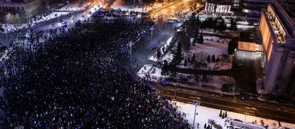 Romanya'da protesto eylemleri - Sputnik Türkiye