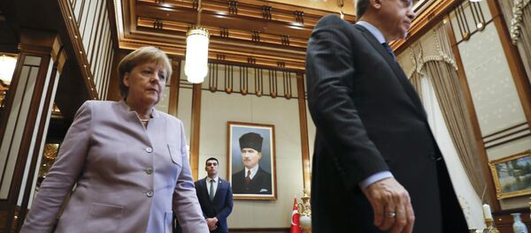 Almanya Başbakanı Angela Merkel- Türkiye Cumhurbaşkanı Recep Tayyip Erdoğan - Sputnik Türkiye