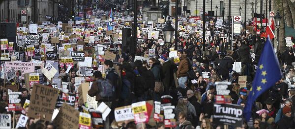 Londra'da Trump karşıtı eylem - Sputnik Türkiye
