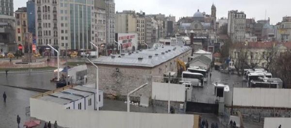 Taksim'deki cami alanında şantiye hazırlıklarına başlandı - Sputnik Türkiye