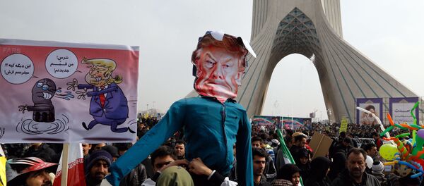 İran İslam Devrimi'nin yıldönümünde Trump'a büyük öfke vardı - Sputnik Türkiye