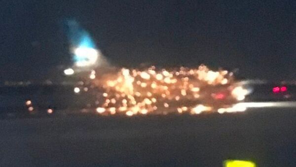 JFK Havalimanı'nda yangın - Sputnik Türkiye