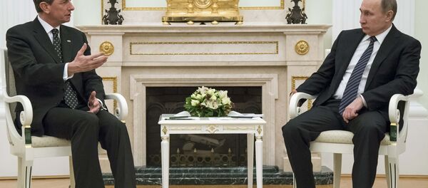 Borut Pahor- Vladimir Putin - Sputnik Türkiye