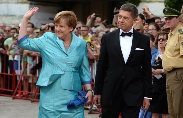 Almanya Başbakanı Angela Merkel ve eşi Joachim Sauer - Sputnik Türkiye