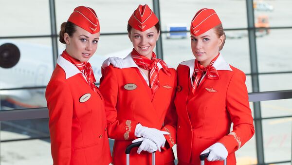 Aeroflot hostesleri. - Sputnik Türkiye