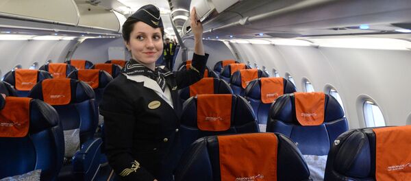 Aeroflot A-321 uçağı, Novosibirks'teki Tolmaçevo Havalimanı'nda. - Sputnik Türkiye