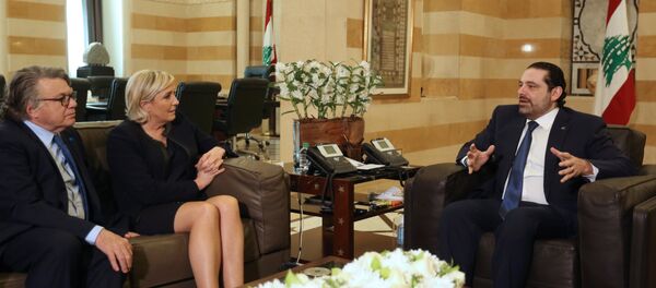 Saad Hariri - Marine Le Pen - Sputnik Türkiye