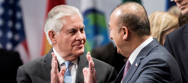 Rex Tillerson - Mevlüt Çavuşoğlu - Sputnik Türkiye