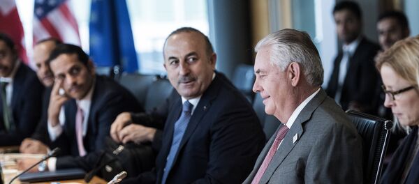 Rex Tillerson - Mevlüt Çavuşoğlu - Sputnik Türkiye