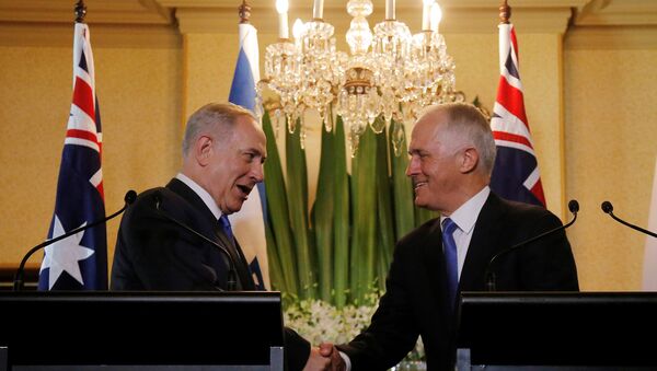 İsrail Başbakanı Benyamin Netanyahu ve Avustralya Başbakanı Malcolm Turnbull - Sputnik Türkiye