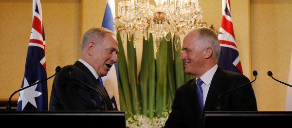 İsrail Başbakanı Benyamin Netanyahu ve Avustralya Başbakanı Malcolm Turnbull - Sputnik Türkiye