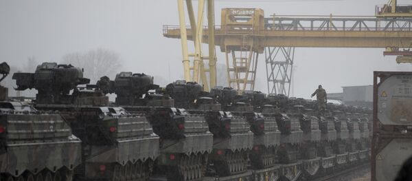 Litvanya'ya konuşlanan Alman tankları - Sputnik Türkiye