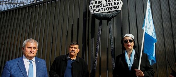 Kırım Tatarları Rusya'yı protesto etti - Sputnik Türkiye