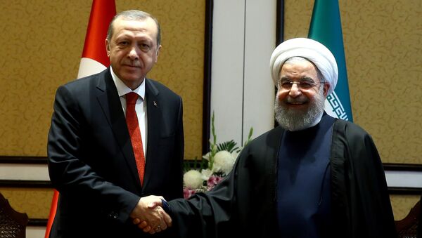 Cumhurbaşkanı Recep Tayyip Erdoğan ve İran Cumhurbaşkanı Hasan Ruhani - Sputnik Türkiye