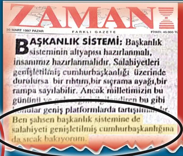 30 Mart 1997 tarihli Zaman gazetesinde yer alan Gülen röportajı - Sputnik Türkiye
