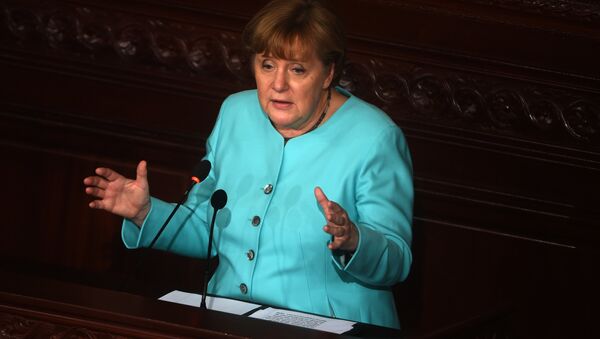 Almanya Başbakanı Merkel, Tunus Parlamentosu'nda - Sputnik Türkiye