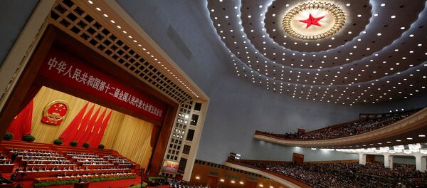 12. Çin Ulusal Halk Kongresi (ÇUHK) 5. Dönem yıllık toplantılarının açılış oturumu - Sputnik Türkiye