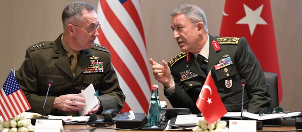 Genelkurmay Başkanı Akar ve ABD'li mevkidaşı Dunford - Sputnik Türkiye