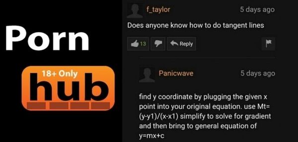 PornHub videolarının altındaki yorumlarda sorulan matematik problemlerine kullanıcılardan cevaplar da geliyor. - Sputnik Türkiye