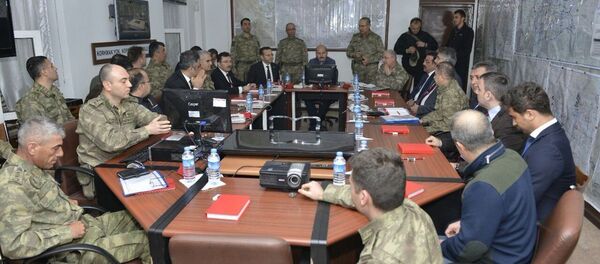 İçişleri Bakanı Süleyman Soylu, Jandarma Genel Komutanı Orgeneral Yaşar Güler ve Emniyet Genel Müdürü Selami Altınok - Sputnik Türkiye