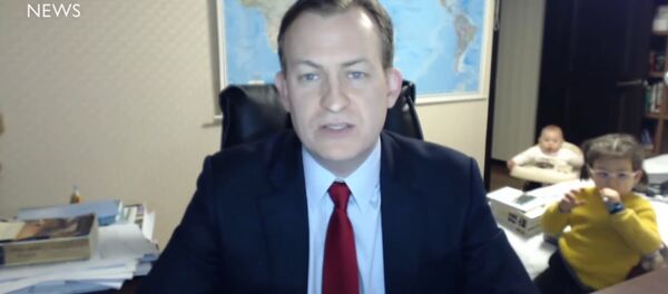 BBC'nin canlı yayınının sevimli misafirleri - Sputnik Türkiye