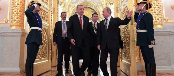 Rusya Devlet Başkanı Vladimir Putin- Türkiye Cumhurbaşkanı Recep Tayyip Erdoğan - Sputnik Türkiye