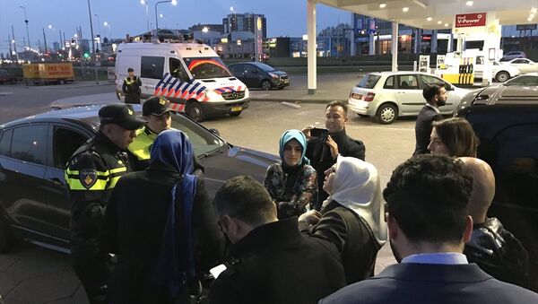 Aile ve Sosyal Politikalar Bakanı Fatma Betül Sayan Kaya'nın aracı durduruldu - Sputnik Türkiye
