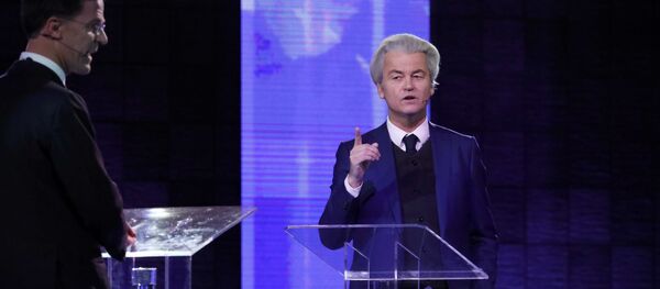 Mark Rutte ve Geert Wilders - Sputnik Türkiye
