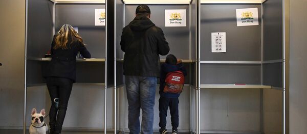 Hollanda'da oy sandıkları - Sputnik Türkiye
