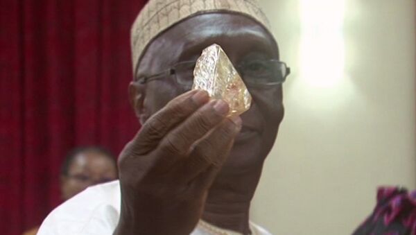 Sierra Leone'de 706 karatlık elmas bulundu - Sputnik Türkiye