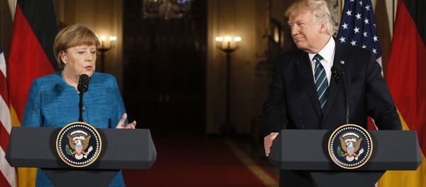 Angela Merkel ve Donald Trump - Sputnik Türkiye
