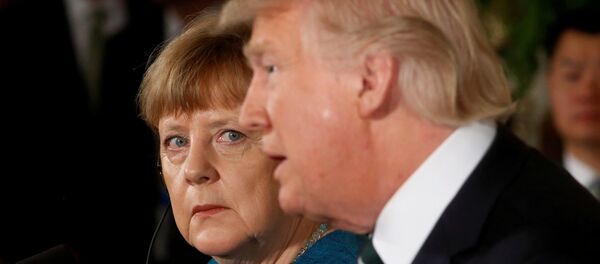 Almanya Başbakanı Merkel ile ABD Başkanı Trump - Sputnik Türkiye