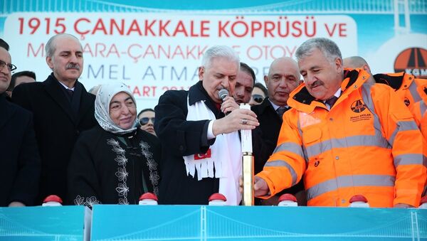 Başbakan Binali Yıldırım - 1915 Çanakkale Köprüsü temel atma töreni - Sputnik Türkiye
