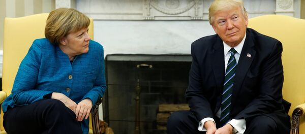 Donald Trump - Angela Merkel - Sputnik Türkiye