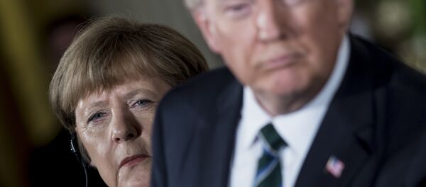 Angela Merkel - Donald Trump - Sputnik Türkiye