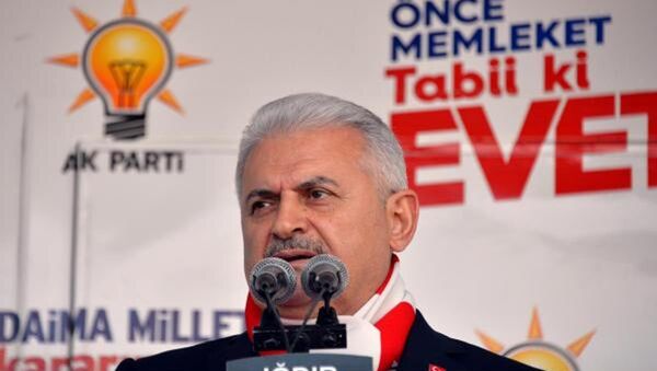 Başbakan Binali Yıldırım Iğdır mitinginde - Sputnik Türkiye