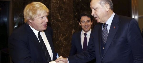 Recep Tayyip Erdoğan - Boris Johnson - Sputnik Türkiye