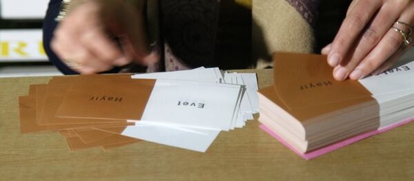 Gümrük kapılarında oy verme işlemi - Referandum - Sputnik Türkiye