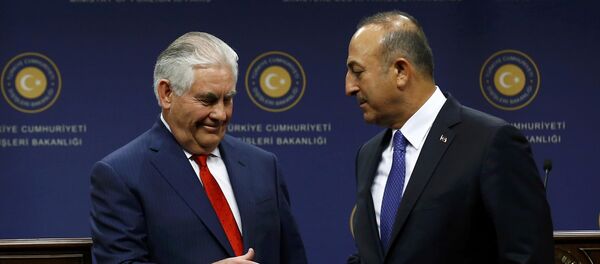 Rex Tillerson - Mevlüt Çavuşoğlu - Sputnik Türkiye