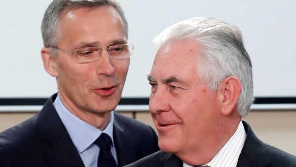 NATO Genel Sekreteri Stoltenberg ve ABD Dışişleri Bakanı Tillerson - Sputnik Türkiye