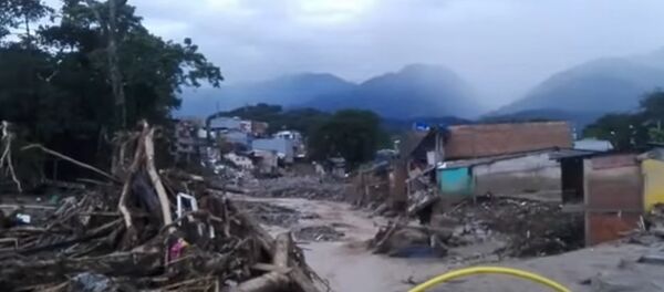 Kolombiya'nın Mocoa kentinde toprak kayması - Sputnik Türkiye