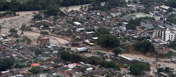 Kolombiya'da sel - Sputnik Türkiye