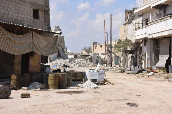 IŞİD'den alınan  Halep'teki Deyr Hafir beldesi - Sputnik Türkiye