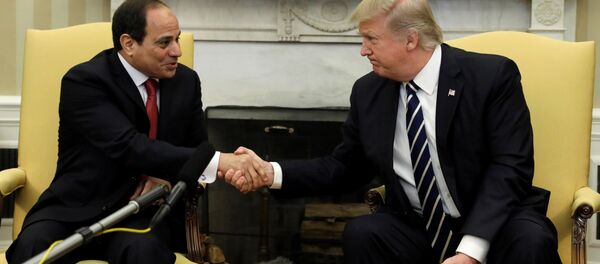 ABD Başkanı Donald Trump ile Mısır Cumhurbaşkanı Abdulfettah el Sisi - Sputnik Türkiye